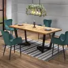 Table extension MASSIVE light oak/black