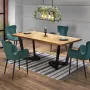 Table extension MASSIVE light oak/black
