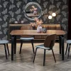 Table PEDRO walnut/black
