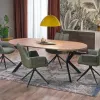 Table extension PERONI walnut/black