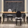 Table WINDSOR extension color dark oak/black