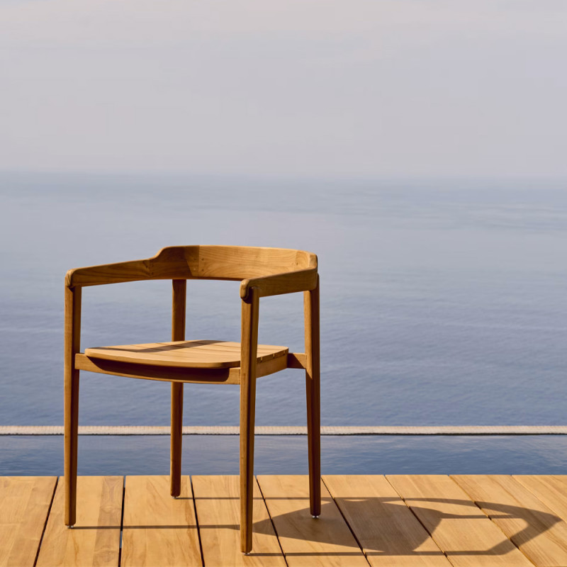 Outdoor stackable chair Icaro