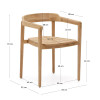 Outdoor stackable chair Icaro