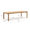 Väli-laud 280 x 112 cm Icaro