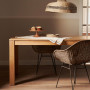 Pikendatav tammepuidust laud 180 (260) x 90 cm Isbel