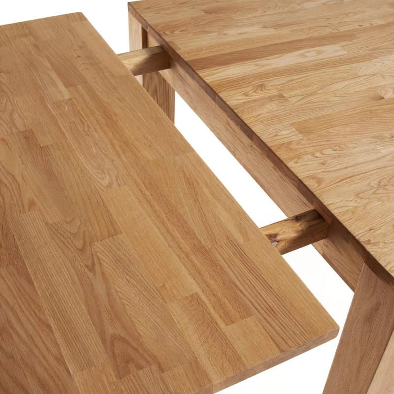 Pikendatav tammepuidust laud 180 (260) x 90 cm Isbel