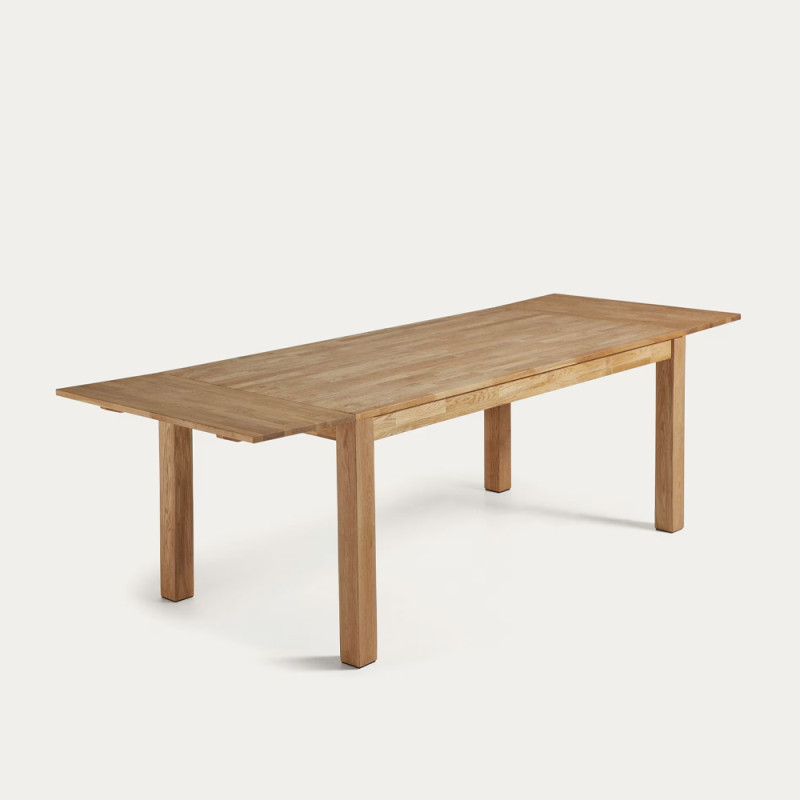 Pikendatav tammepuidust laud 180 (260) x 90 cm Isbel