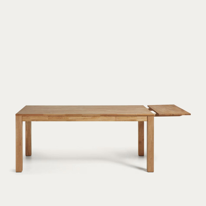 Pikendatav tammepuidust laud 180 (260) x 90 cm Isbel