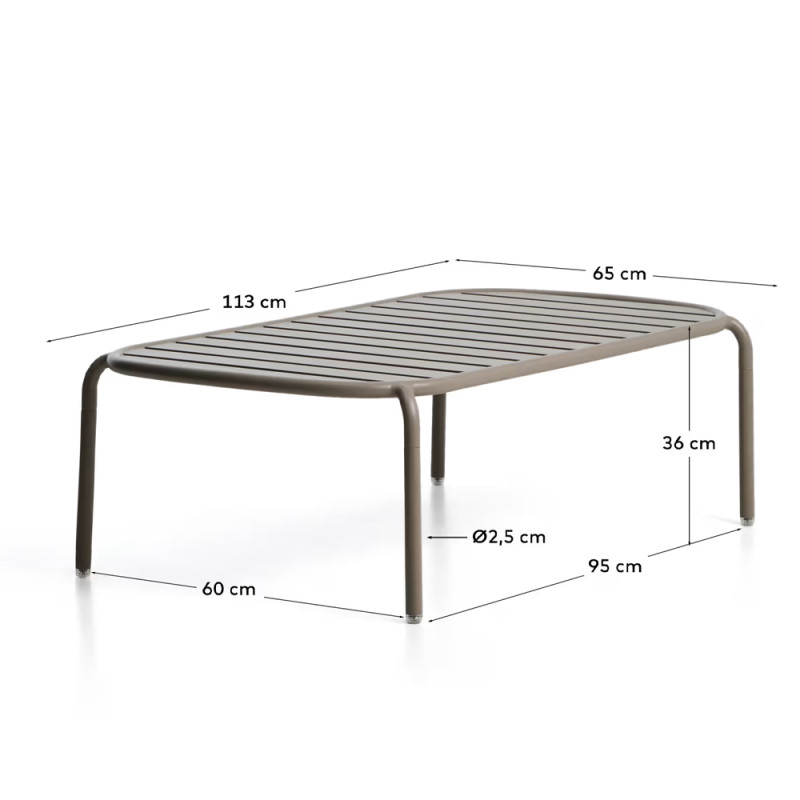 Õue-kohvilaud 113 x 65 cm Joncols