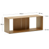 Neljaosaline moodulriiulite komplekt 168 x 76 cm Litto