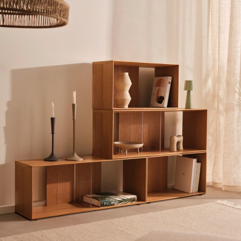 4-piece modular shelving set 168 x 76 cm Litto