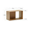 4-piece modular shelving set 168 x 76 cm Litto