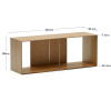 4-piece modular shelving set 168 x 76 cm Litto