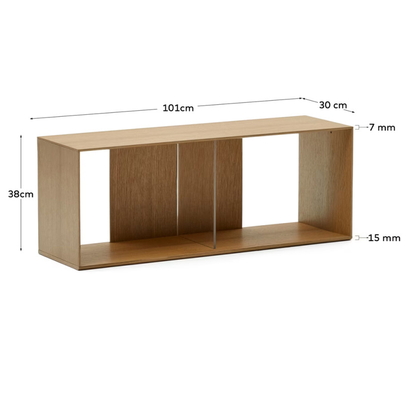4-piece modular shelving set 168 x 76 cm Litto