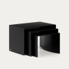 Set of three lacquered tables Litto