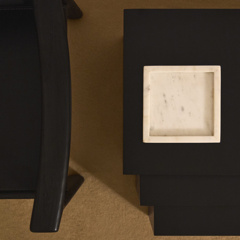 Set of three lacquered tables Litto