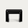 Set of three lacquered tables Litto