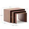 Set of three nesting tables Litto
