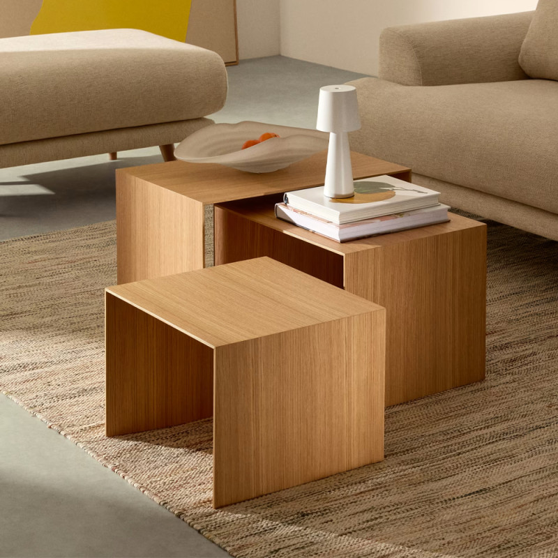 Set of three nesting tables Litto