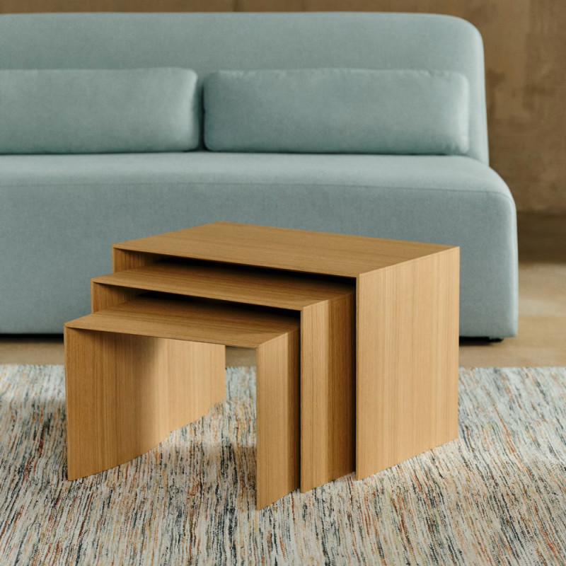 Set of three nesting tables Litto