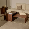Walnut coffee table 140 x 70 cm Litto