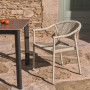Outdoor stackable chair Livadia with a seat and backrest