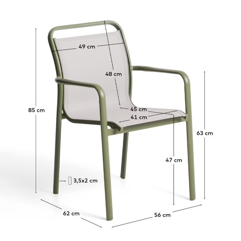 Stackable garden chair Luri