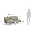 Three-seater garden sofa Mareluz