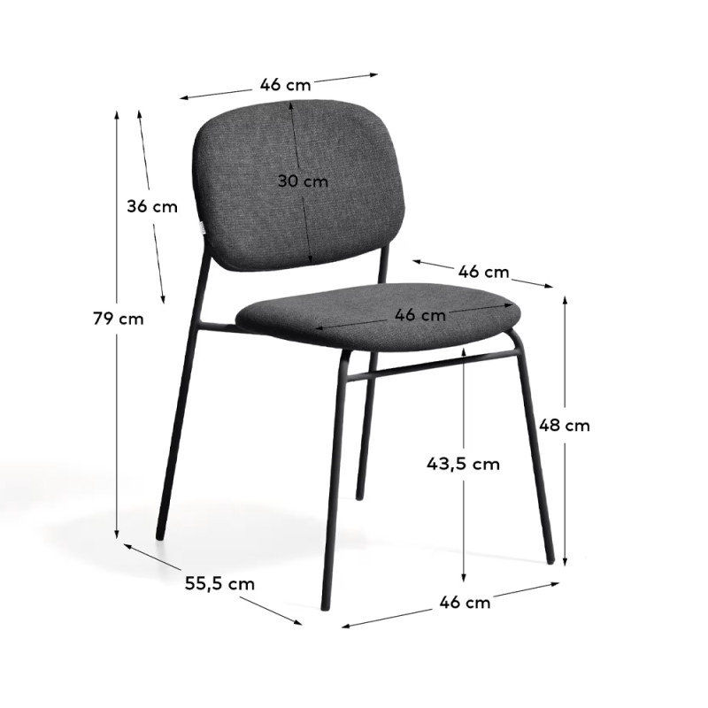 Virnastatav söögitool Meli jalgadel