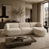 Boucle Corner Sofa Miley 4 Seats