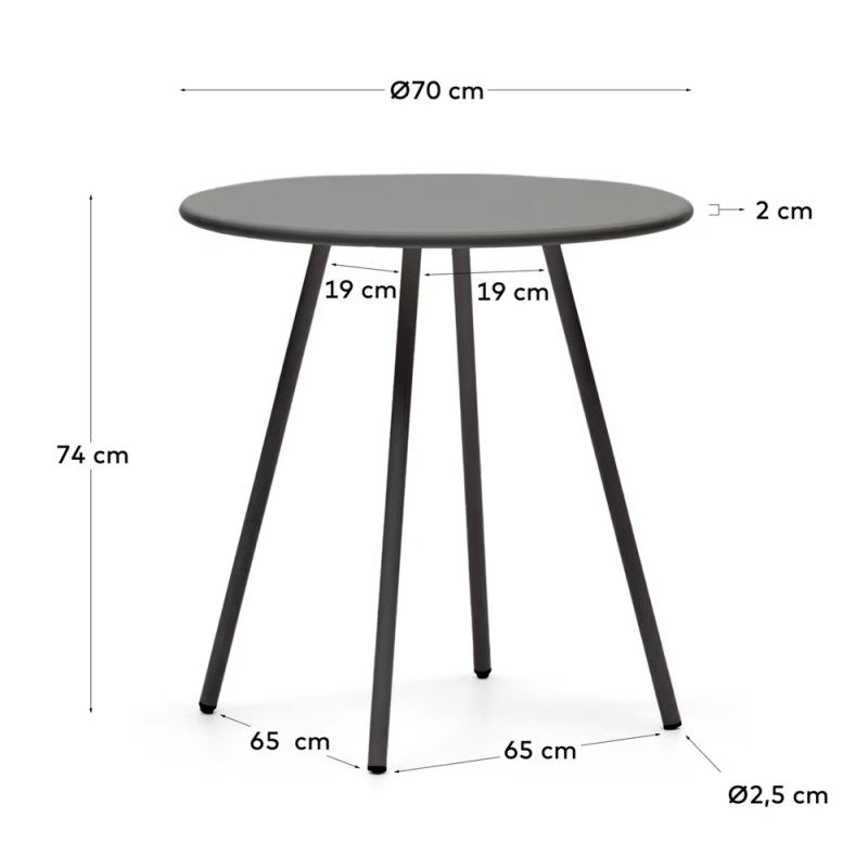 Ümmargune aialaud 70 cm Montjoi