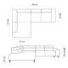 Corner sofa Naldo L