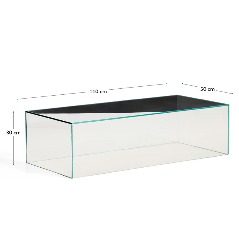 Klaasist kohvilaud 110 x 50 cm Orlia