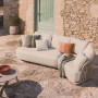 Outdoor three-seater sofa Osani aluminum