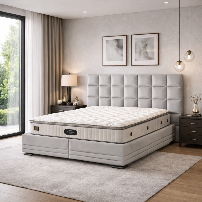 Voodi Grand Rest Max 180×200 kaheinimese peatsi, tõstemehhanismi ja pesukastiga