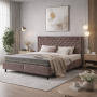 Bed Laime 160×200 double with headboard, lift mechanism and storage box