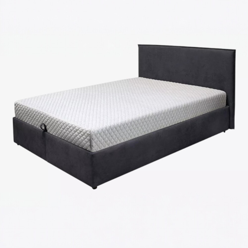 Кровать двуспальная Ledi 160x200 с ящиком для белья, с подъемным механизмом