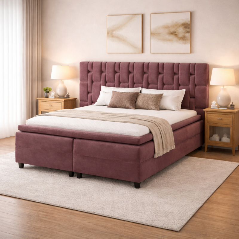 Voodi Royal Rest Max 160×200 kaheinimese peatsi, tõstemehhanismi ja pesukastiga