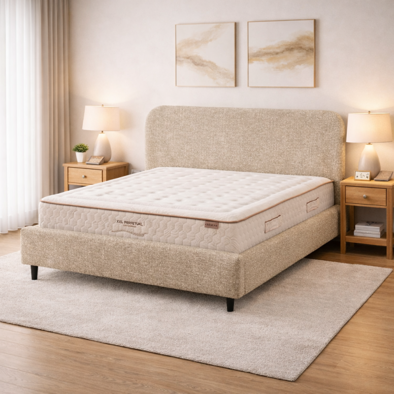 Voodi Shanti 160×200 kaheinimese peatsi, tõstemehhanismi ja pesukastiga