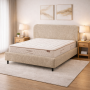 Bed Shanti 160×200 double with headboard, lift mechanism and storage box
