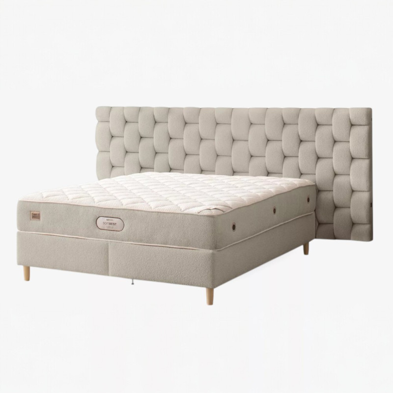 Voodi Soft Rest Max 160×200 kaheinimese peatsi, tõstemehhanismi ja pesukastiga