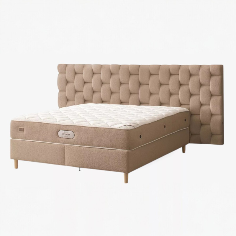Voodi Soft Rest Max 160×200 kaheinimese peatsi, tõstemehhanismi ja pesukastiga