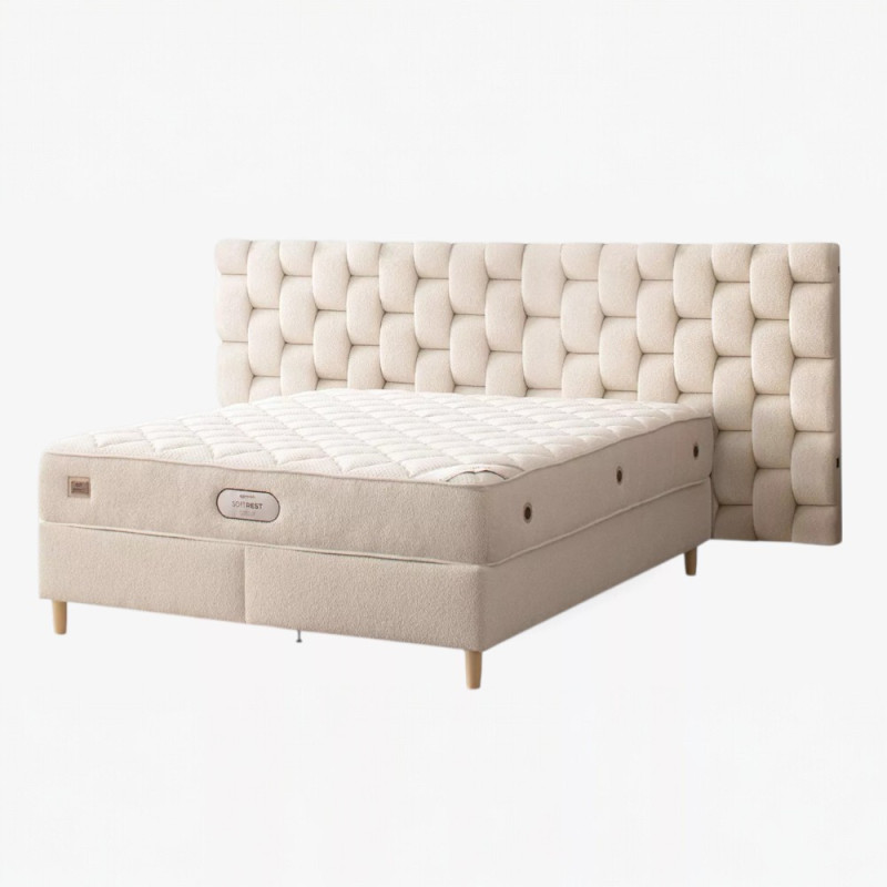 Voodi Soft Rest Max 160×200 kaheinimese peatsi, tõstemehhanismi ja pesukastiga