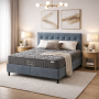 Bed Solo 180×200 double with headboard, lift mechanism and storage box