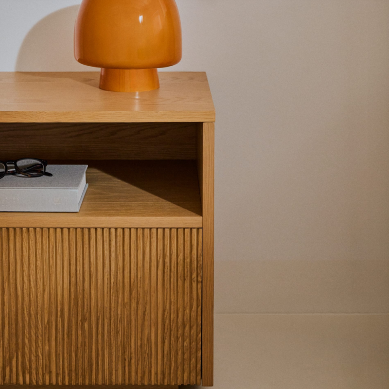 Nightstand Helvine oak veneer