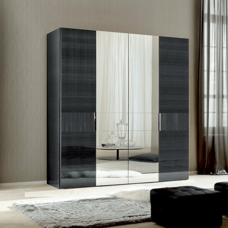 Riidekapp Montecarlo 4-ukseline peegliga 228х63х239 cm