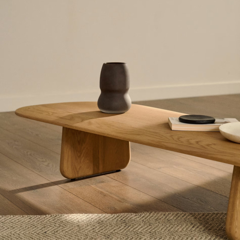 Oak coffee table 147 x 65 cm Pirita