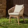 Outdoor chair Portalo with acacia legs
