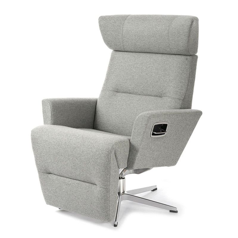 Armchair rotating Relieve with footrest
