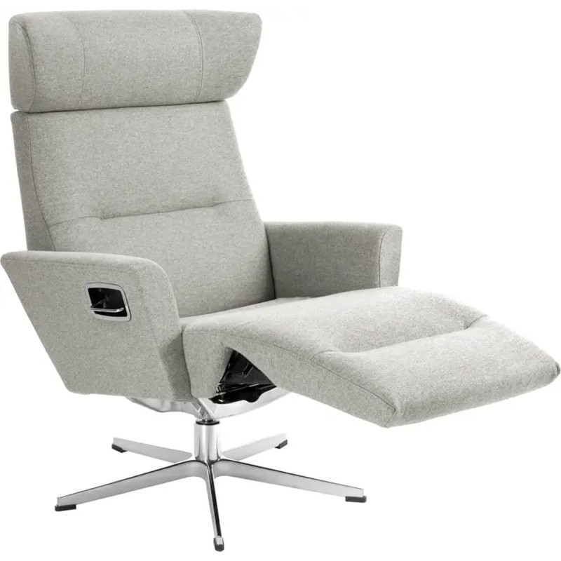 Armchair rotating Relieve with footrest